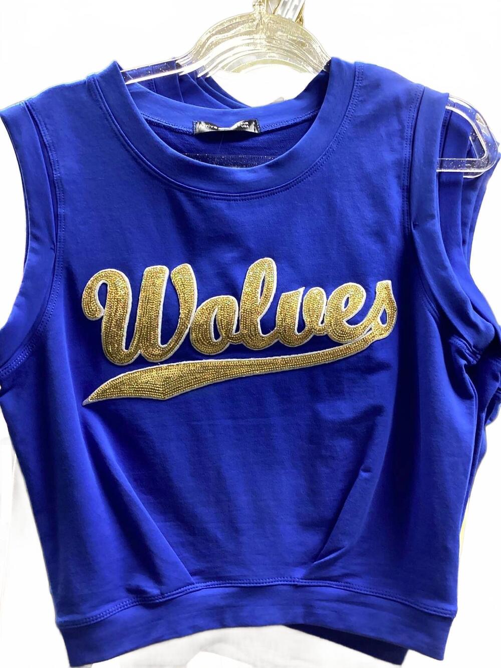 NEW ARRIVE GUIDE women's wolves yoga cotton top in purple